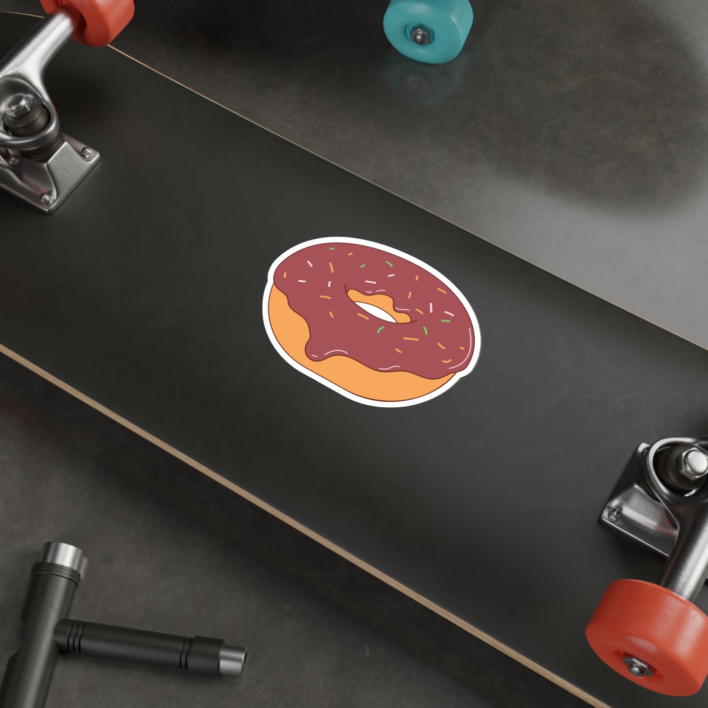 DONUT Die-Cut Stickers Laptop Car Skateboard Luggage Hydroflask Phone waterproof lunchbox stickers