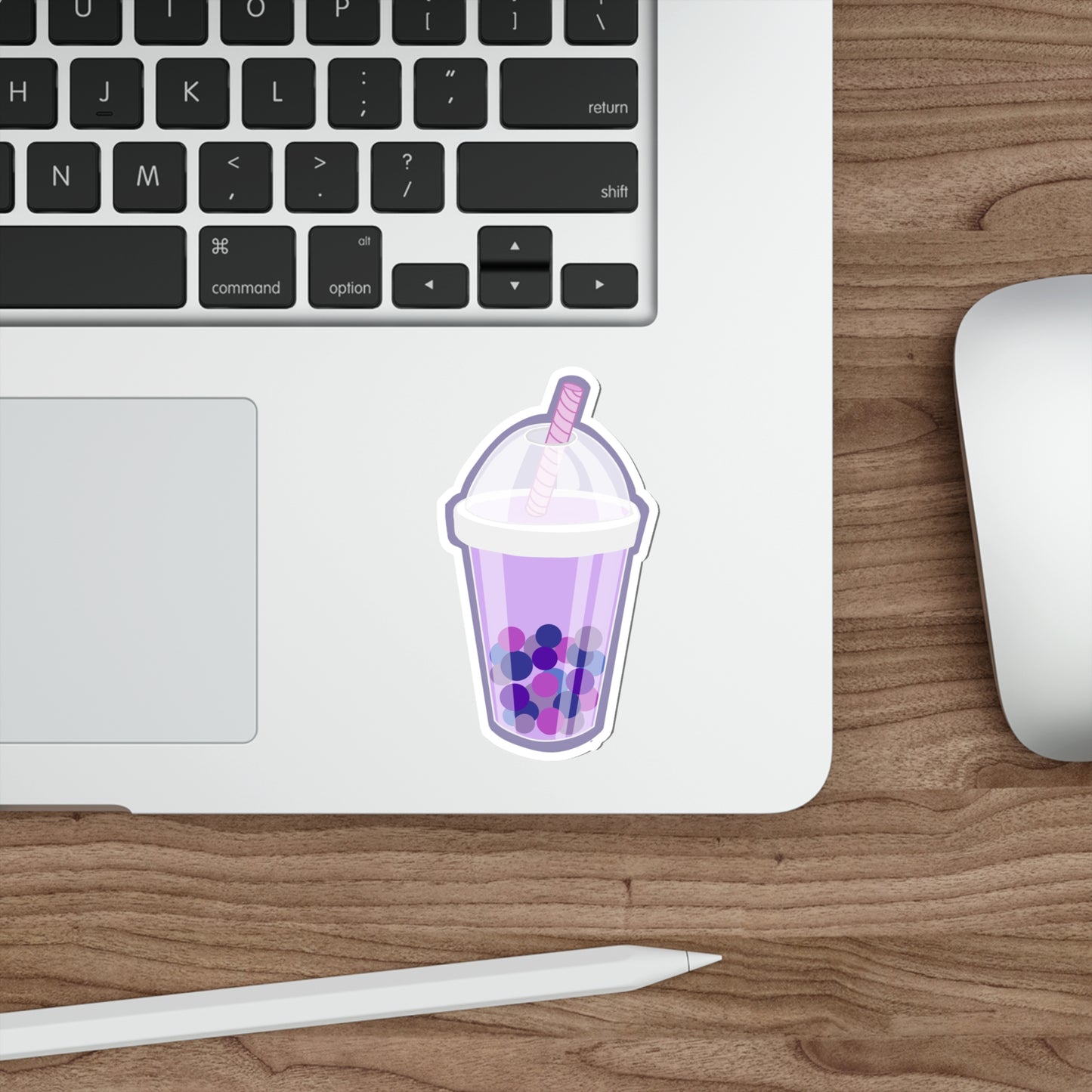 UBE BOBA Milk Tea Drink Die-Cut Stickers SkateBoard Sticker Bike Sticker Car Sticker Laptop Sticker Cell Phone Sticker Water Bottle Sticker