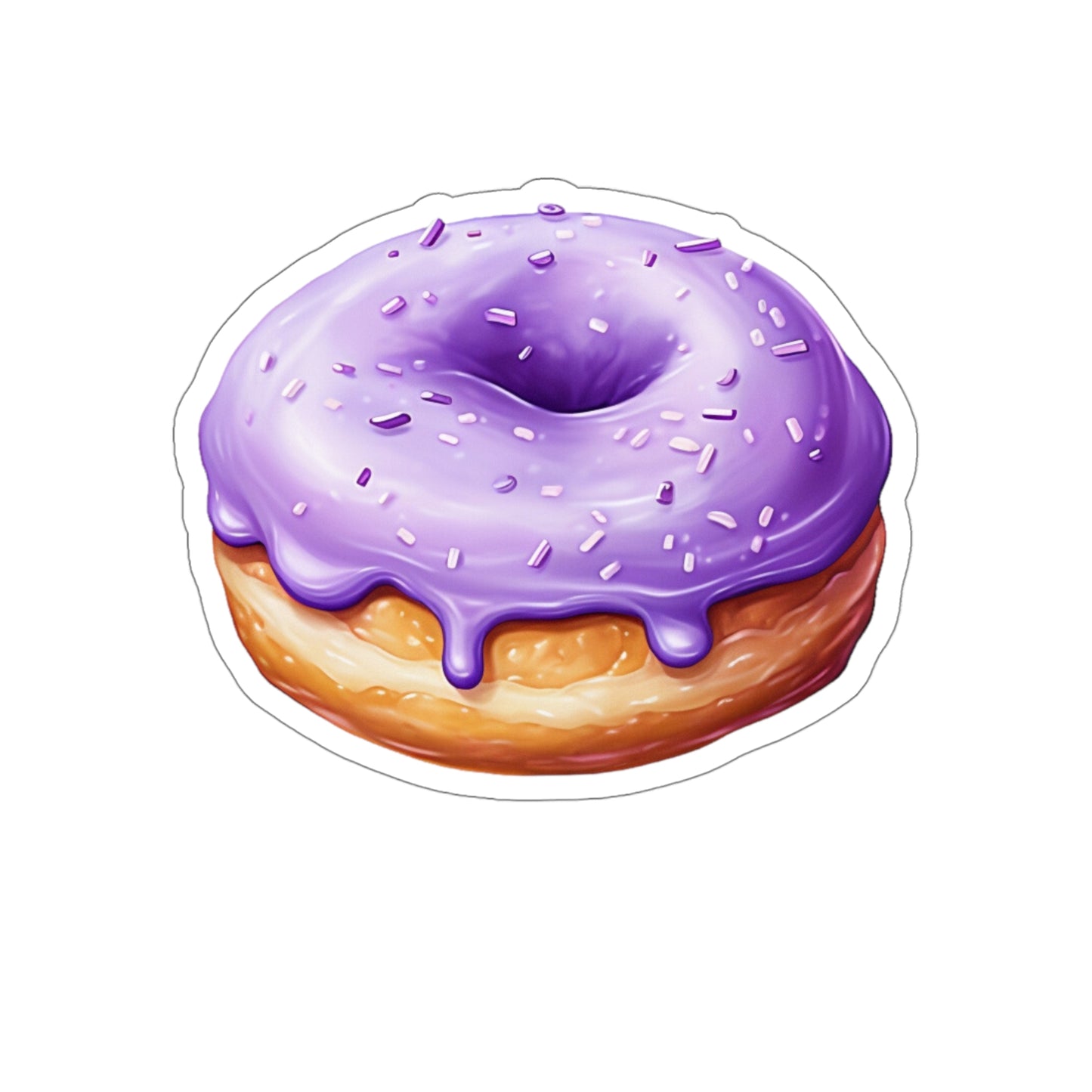 UBE DONUT Die-Cut Stickers | Filipino | Dessert | Purple Yam | Philippines