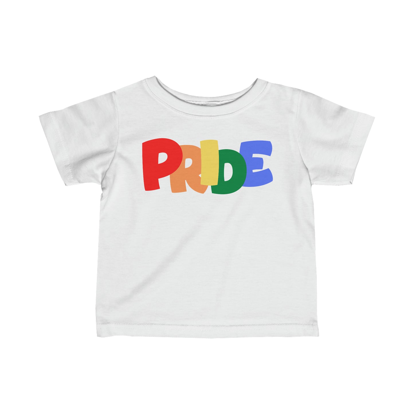 PRIDE Infant Fine Jersey T-Shirt | Pride Month | LGBTQ | Lesbian Gay Bisexual Transgender Queer | Love | Celebrate