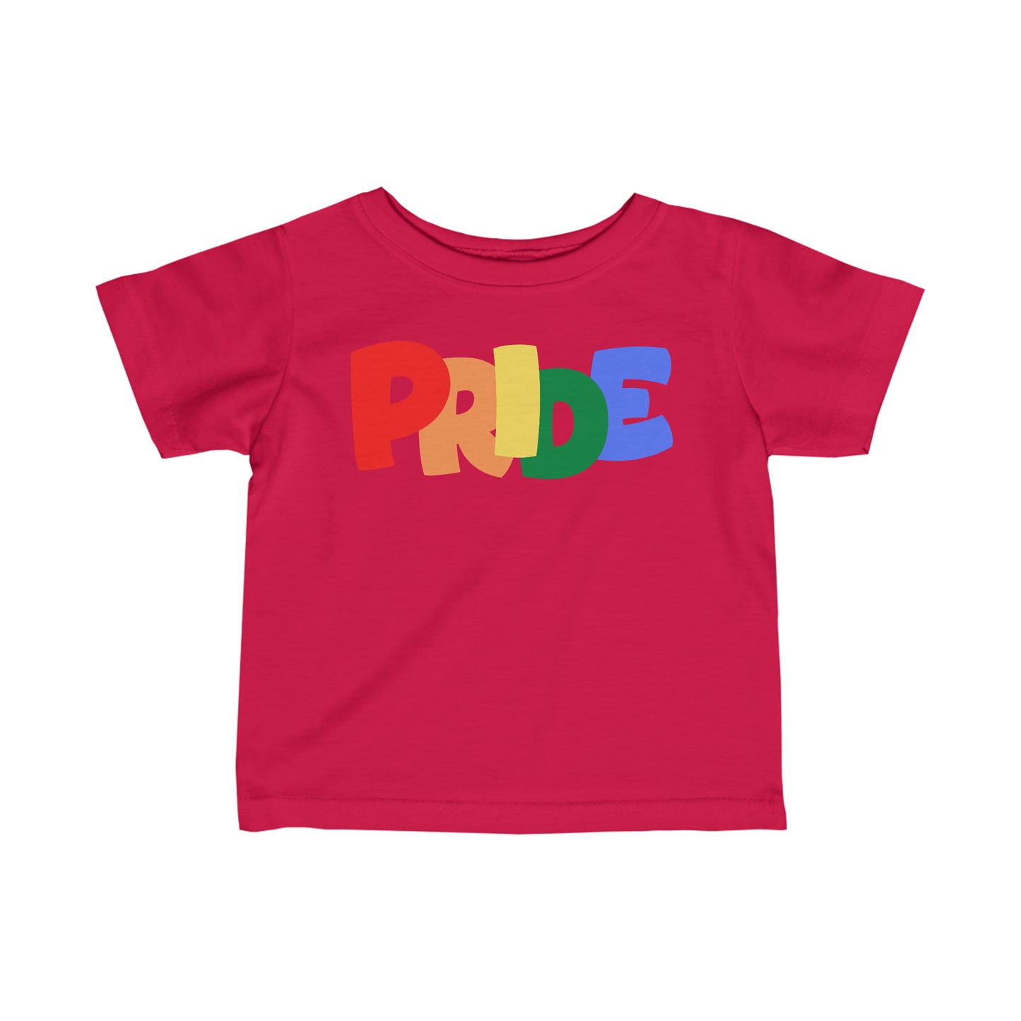 PRIDE Infant Fine Jersey T-Shirt | Pride Month | LGBTQ | Lesbian Gay Bisexual Transgender Queer | Love | Celebrate