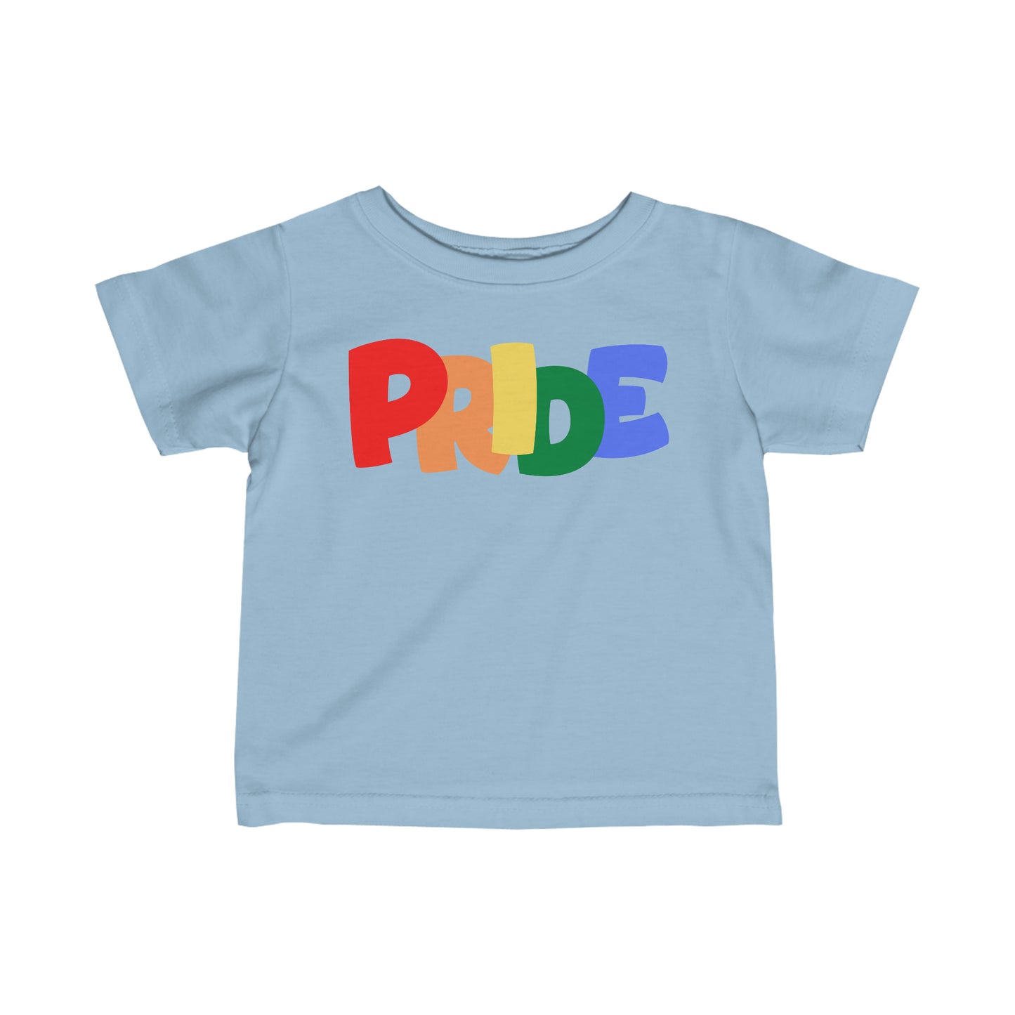 PRIDE Infant Fine Jersey T-Shirt | Pride Month | LGBTQ | Lesbian Gay Bisexual Transgender Queer | Love | Celebrate