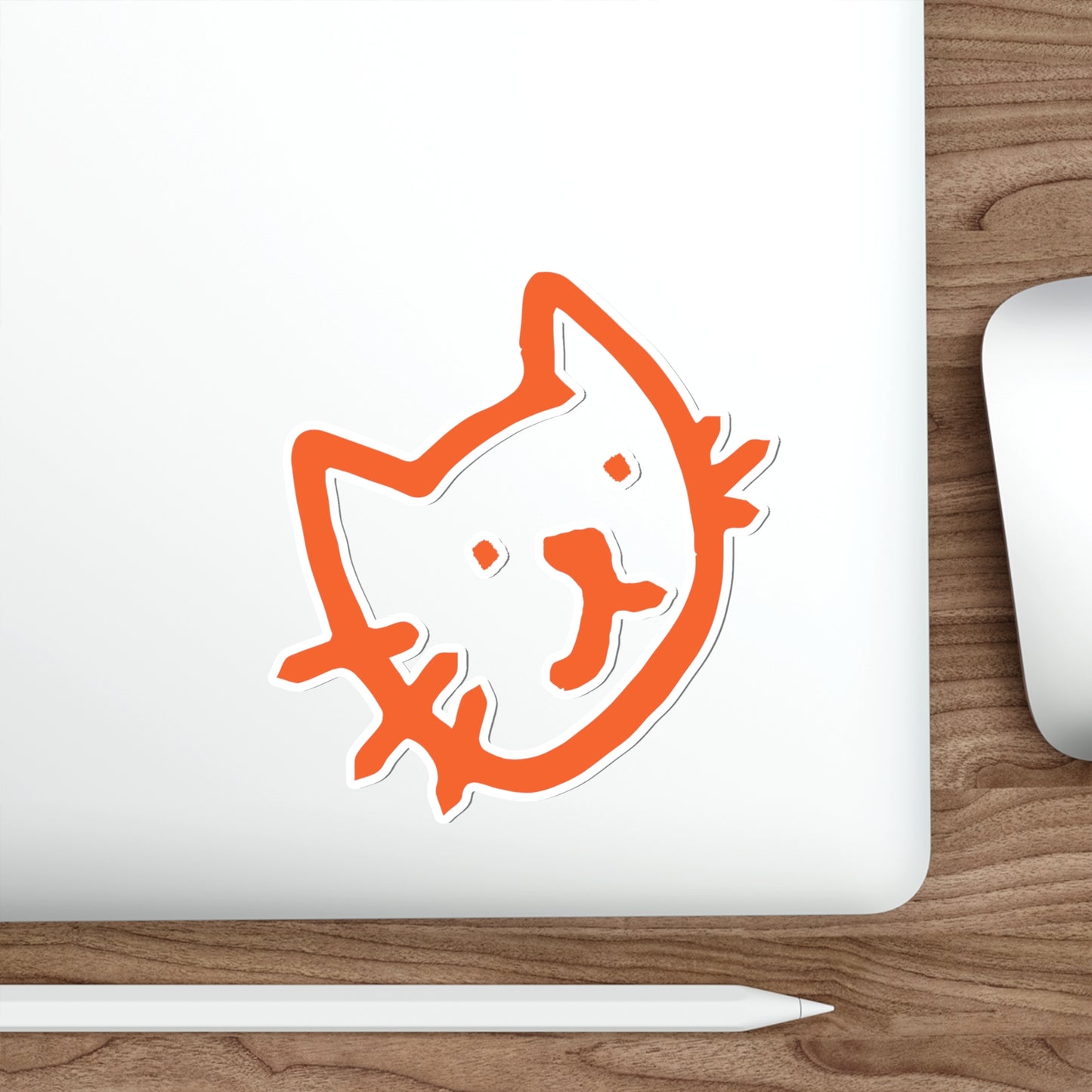 CAT ORANGE -- Die-Cut Stickers Vinyl Stickers Laptop Car Skateboard Luggage Hydroflasks Phone waterproof