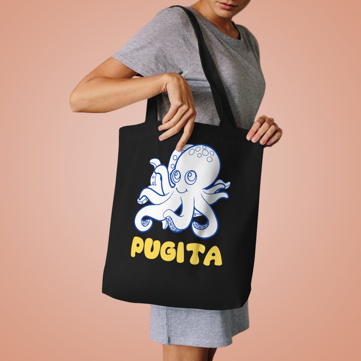 PUGITA Cotton Tote Bag | Octopus | Filipino | Tagalog