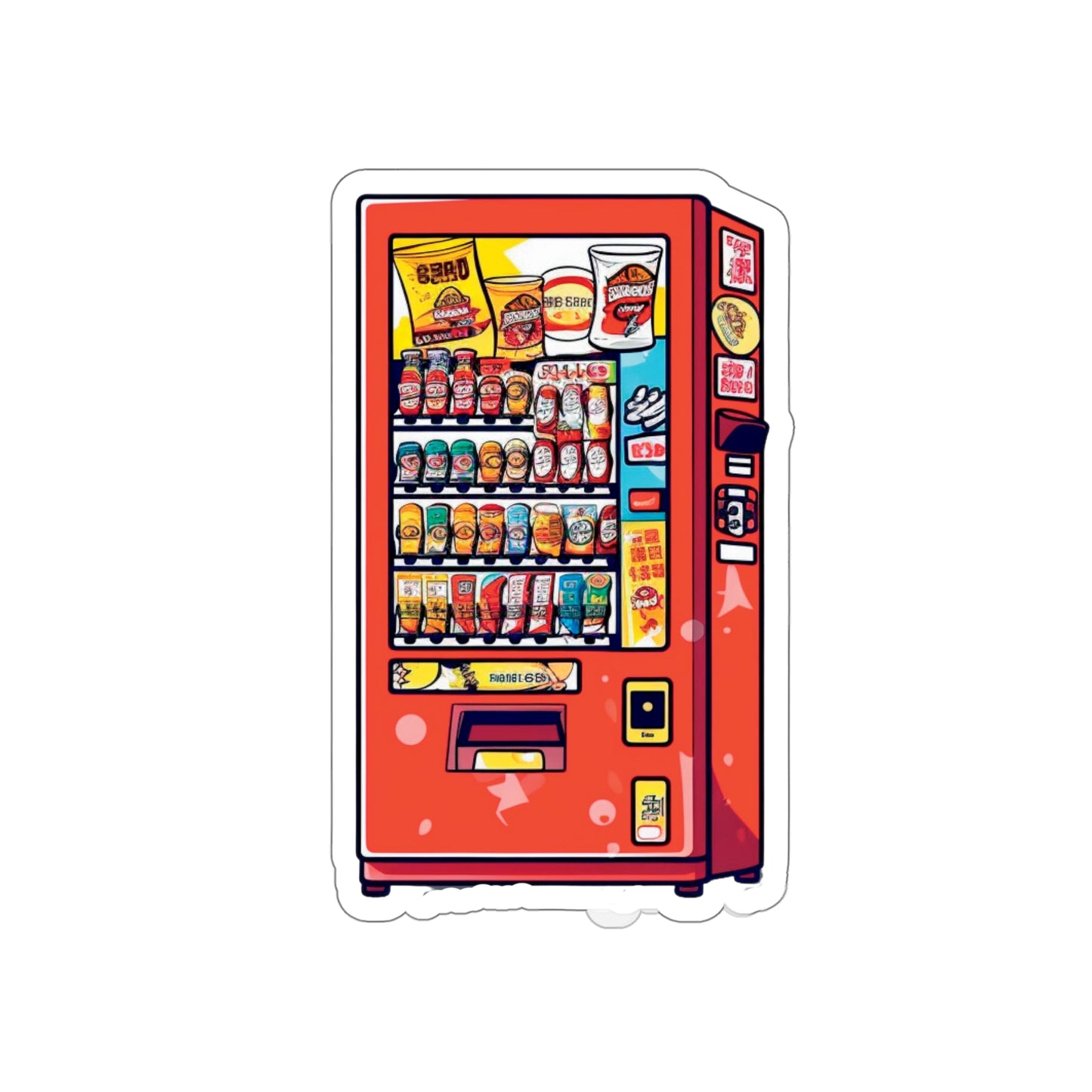 Japanese Vending Machine - Die-Cut Stickers