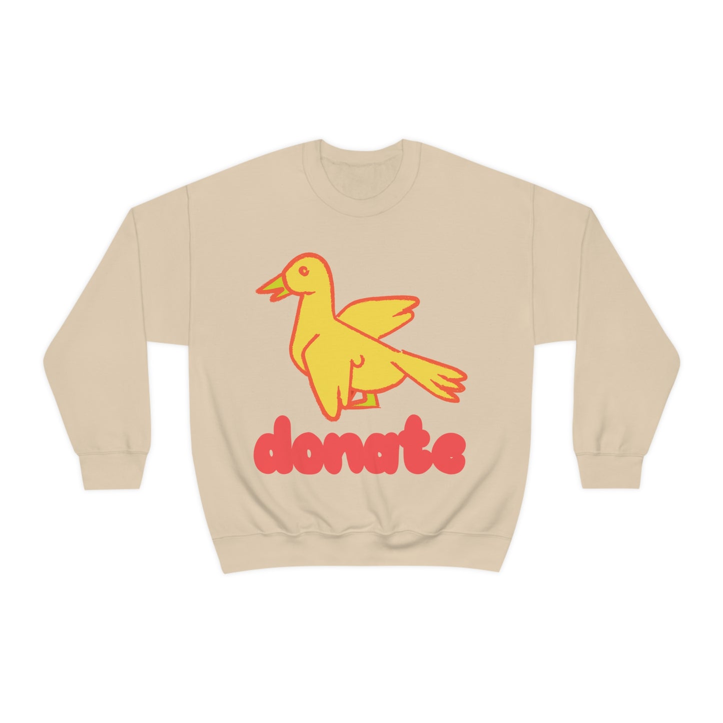 DONATE YELLOW BIRD Unisex Heavy Blend™ Crewneck Sweatshirt | UNHR Donation for a cause