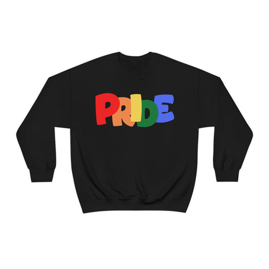 PRIDE  Unisex Heavy Blend™ Crewneck Sweatshirt | Pride Month | LGBTQ | Lesbian Gay Bisexual Transgender Queer | Love | Celebrate