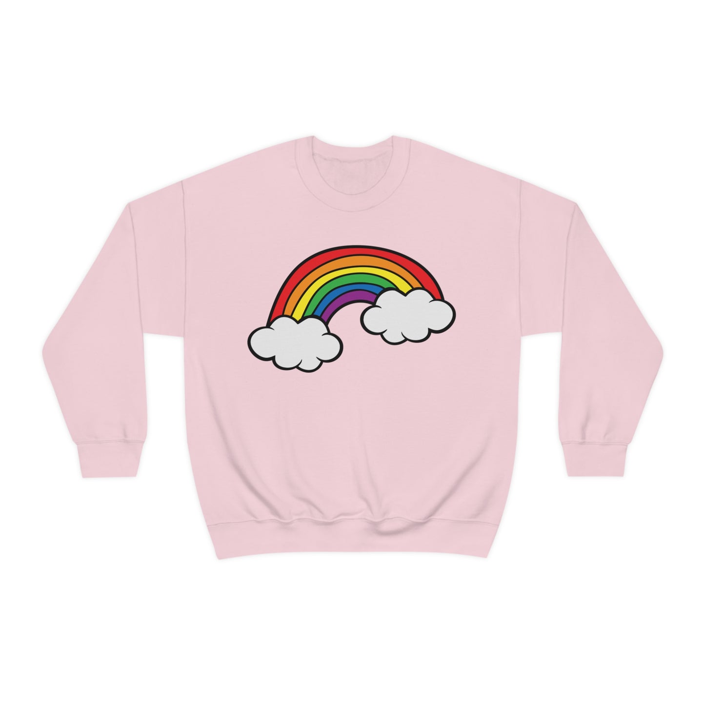 Rainbow Unisex Heavy Blend™ Crewneck Sweatshirt | Pride Month | LGBTQ | Lesbian | Gay | Bisexual | Transgender | Queer | Love | Celebrate