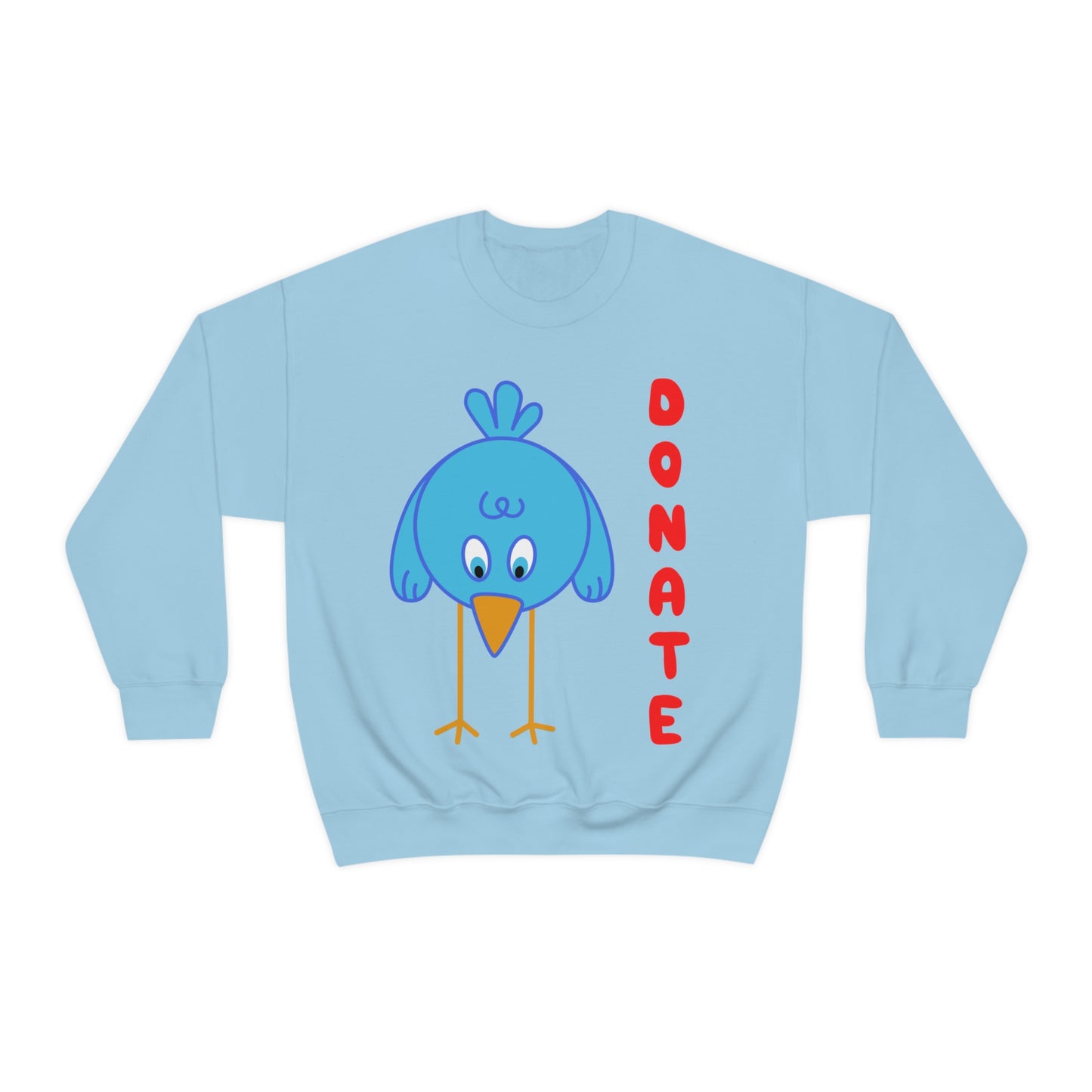 DONATE BLUE BIRD Unisex Heavy Blend™ Crewneck Sweatshirt | UNHR Donation for a cause