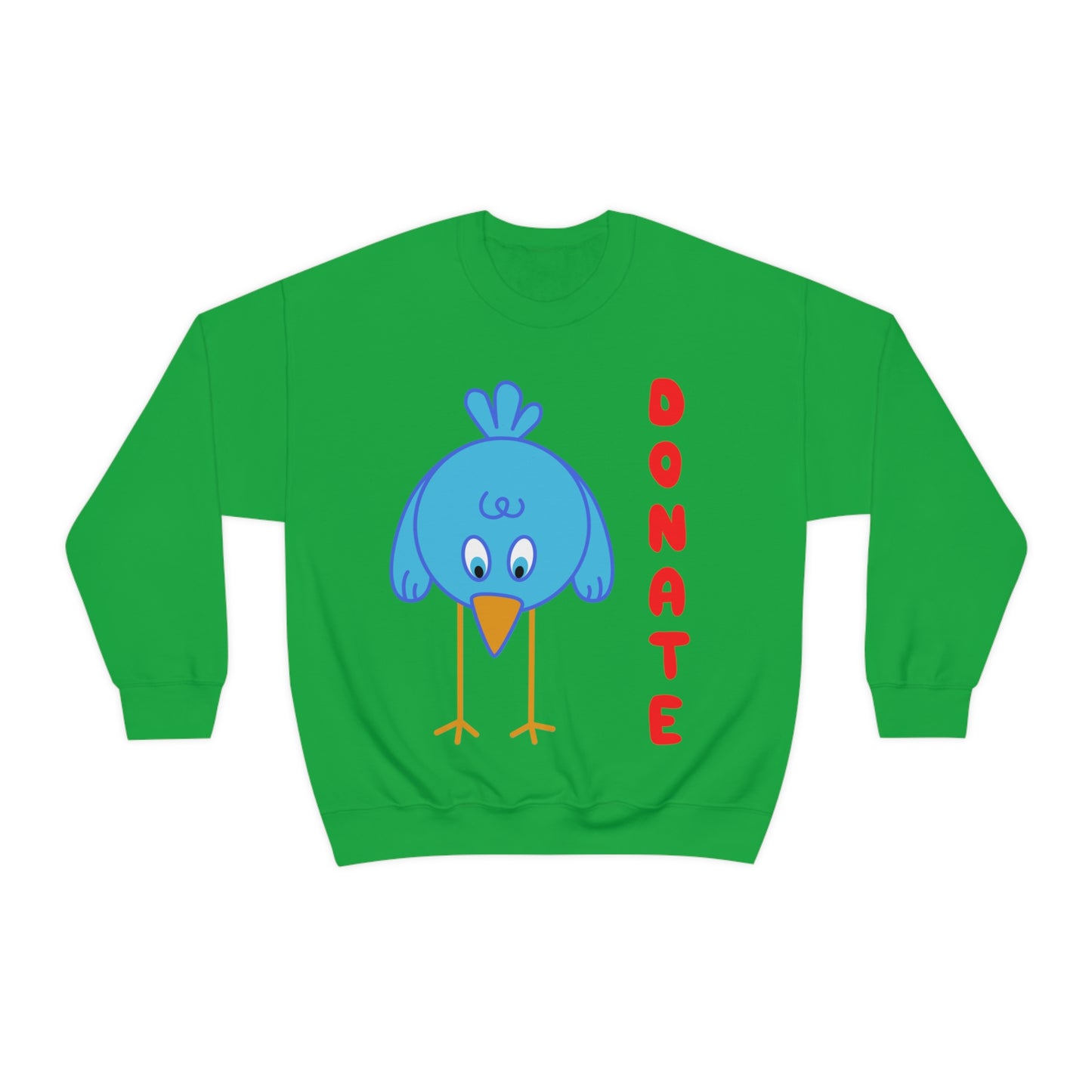 DONATE BLUE BIRD Unisex Heavy Blend™ Crewneck Sweatshirt | UNHR Donation for a cause