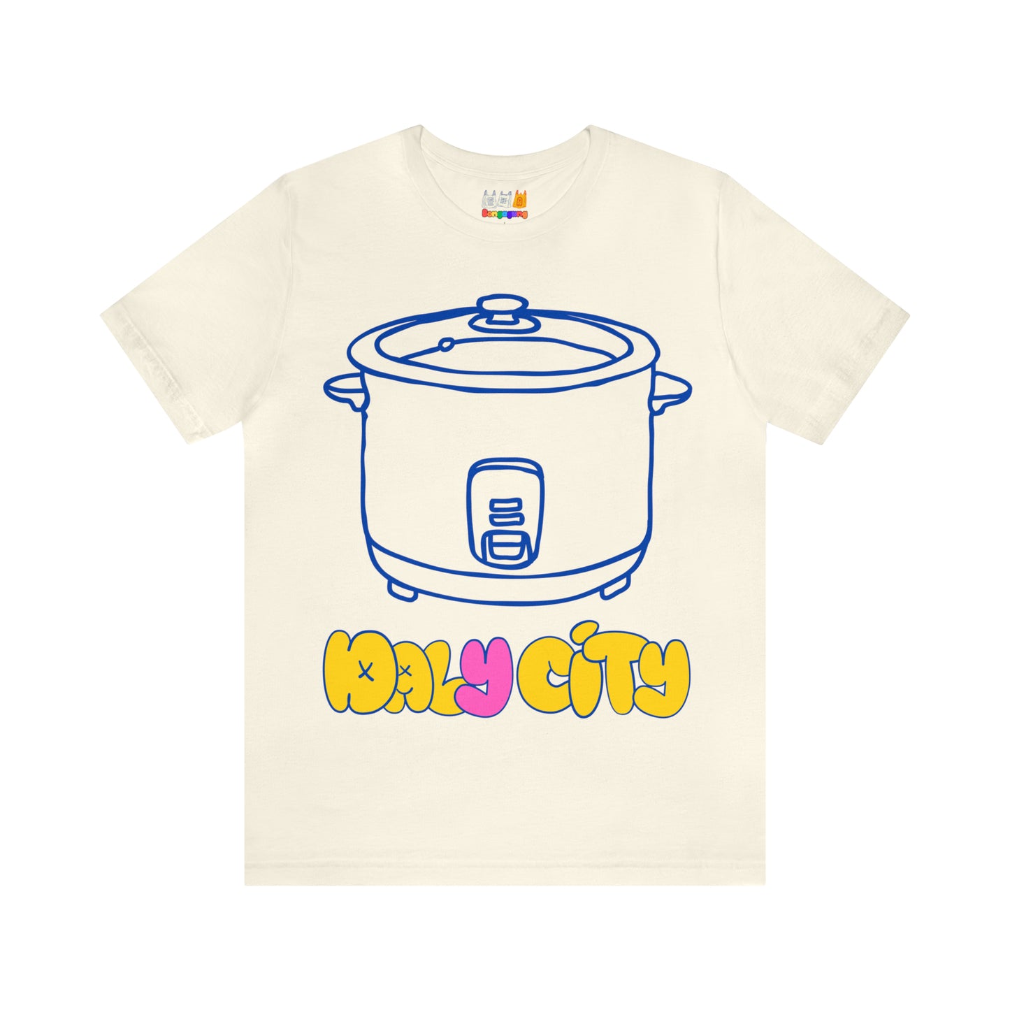 DALY CITY Rice Cooker Unisex Jersey Short Sleeve T-Shirt | Natural | San Francisco | Bay Area | California | West Coast