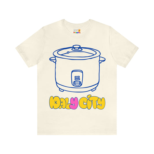 DALY CITY Rice Cooker Unisex Jersey Short Sleeve T-Shirt | Natural | San Francisco | Bay Area | California | West Coast