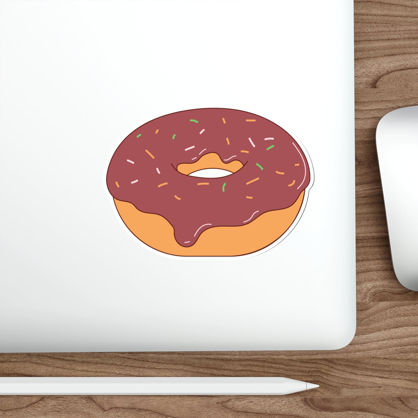 DONUT Die-Cut Stickers Laptop Car Skateboard Luggage Hydroflask Phone waterproof lunchbox stickers