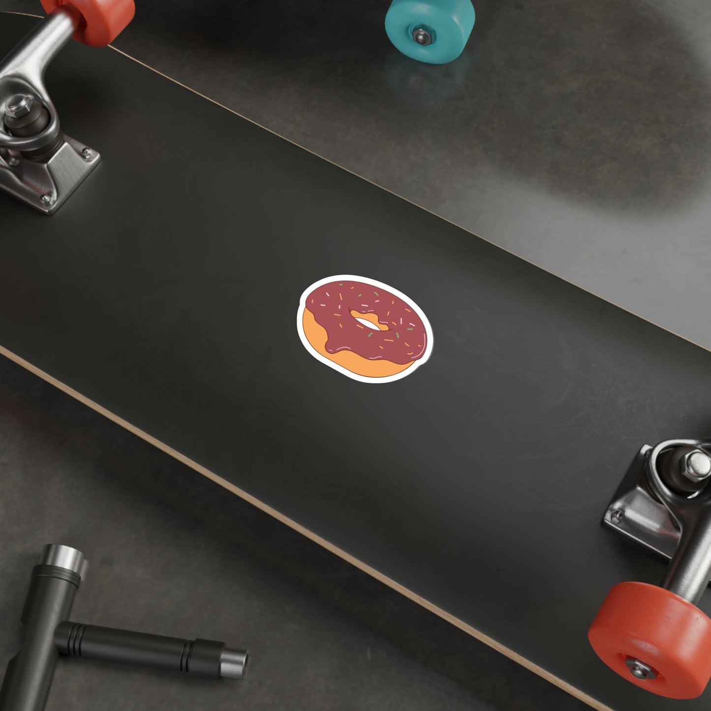 DONUT Die-Cut Stickers Laptop Car Skateboard Luggage Hydroflask Phone waterproof lunchbox stickers