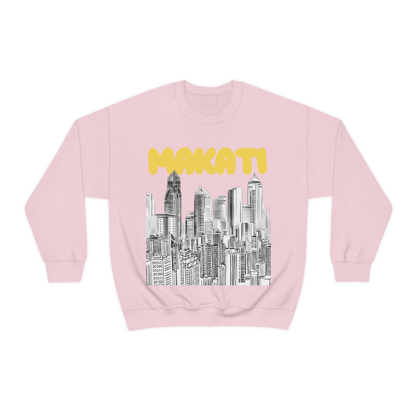 MAKATI -- Unisex Heavy Blend™ Crewneck Sweatshirt | Philippines | Skyline | Skyscrapers | Buildings