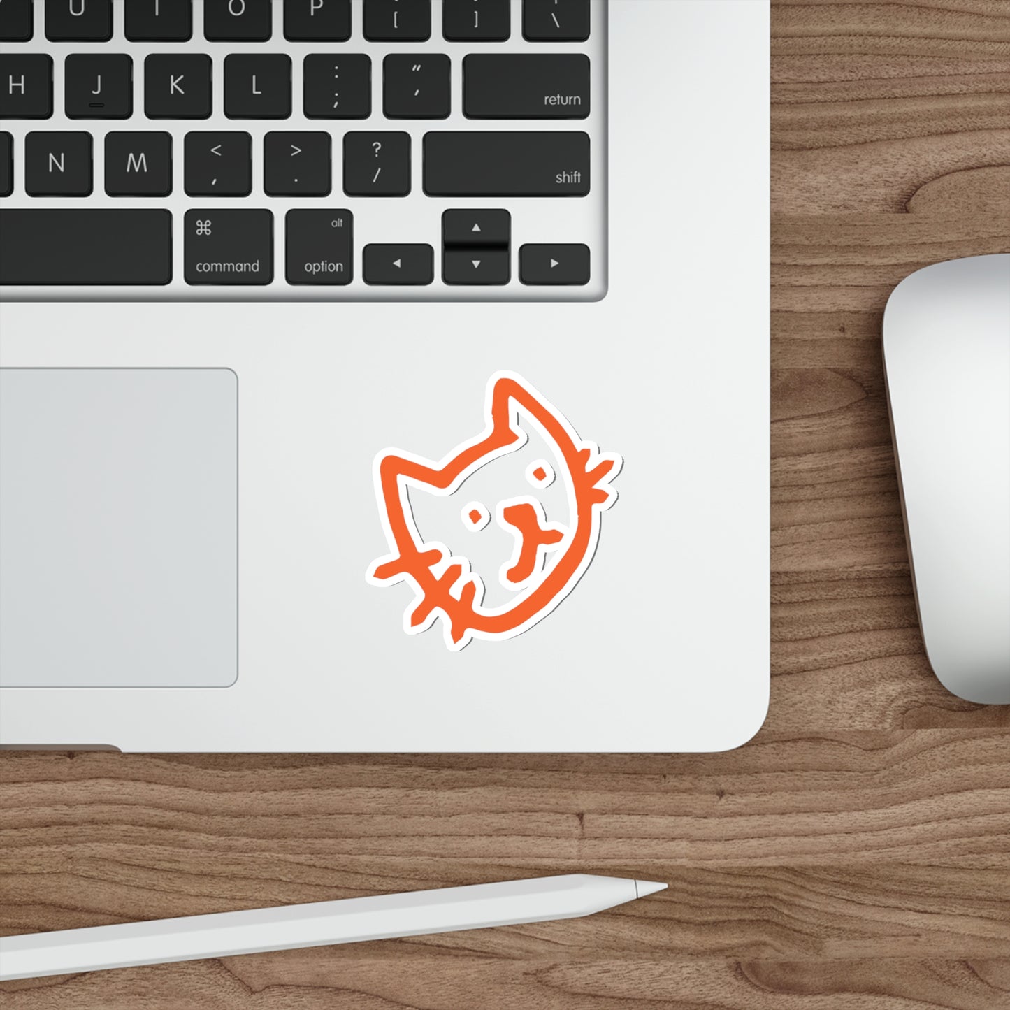 CAT ORANGE -- Die-Cut Stickers Vinyl Stickers Laptop Car Skateboard Luggage Hydroflasks Phone waterproof