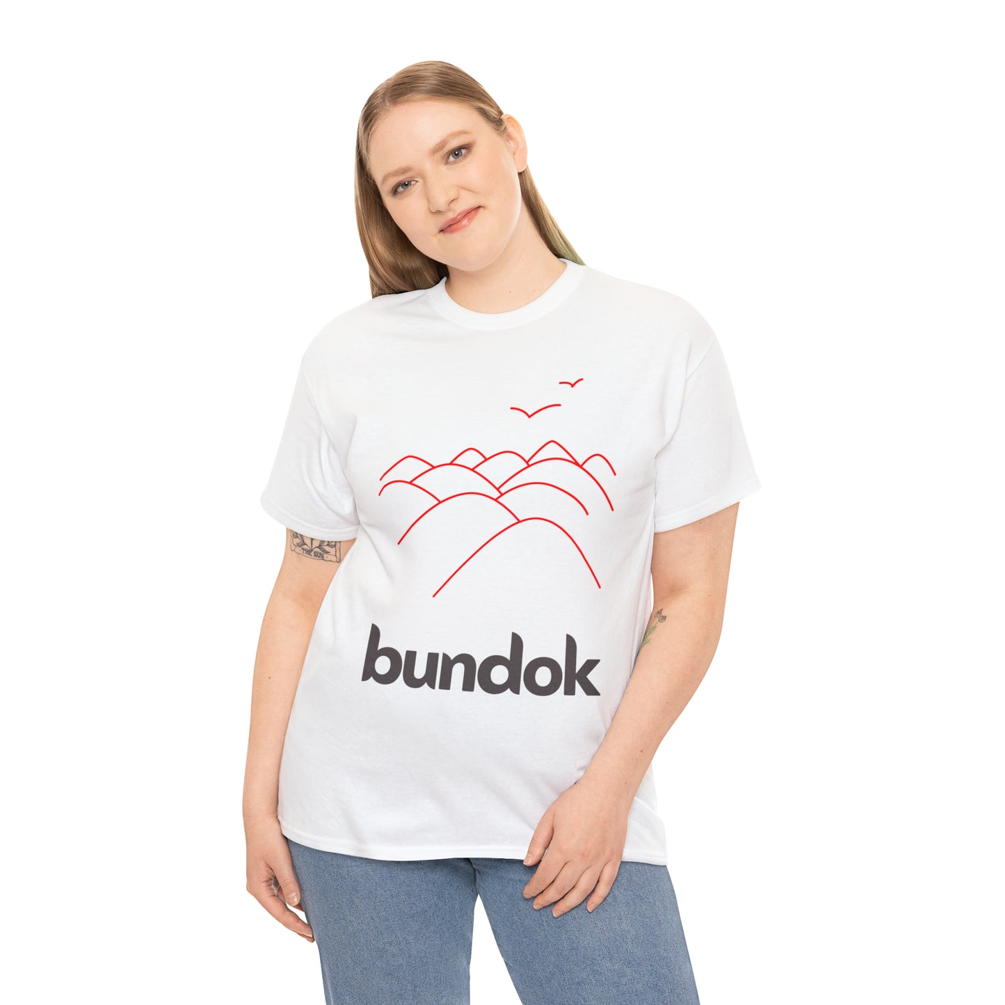 BUNDOK Unisex Heavy Cotton T-Shirt | Mountain | Hiking |Trekking | Philippines