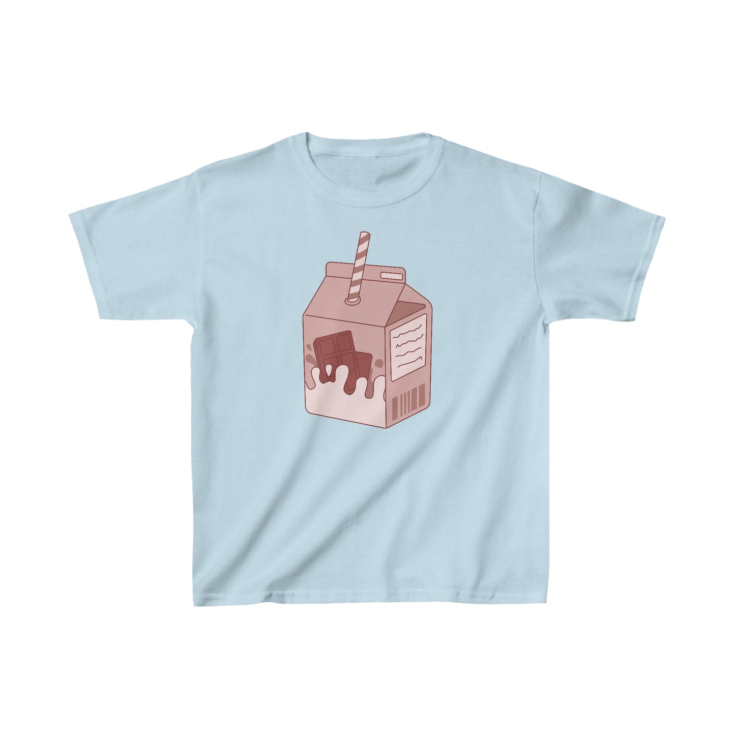 CHOCOLATE MILK CARTON Kids Heavy Cotton  T-SHIRT | Chocolate | Milk