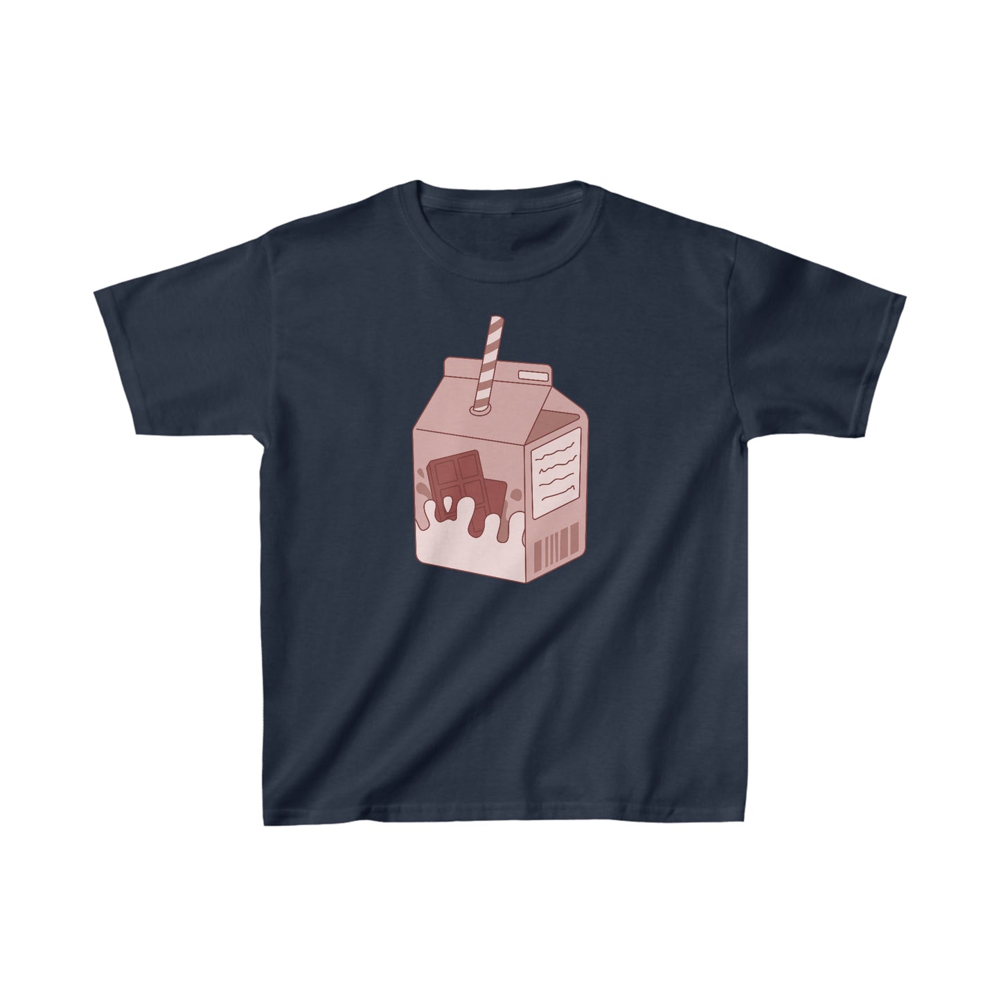 CHOCOLATE MILK CARTON Kids Heavy Cotton  T-SHIRT | Chocolate | Milk