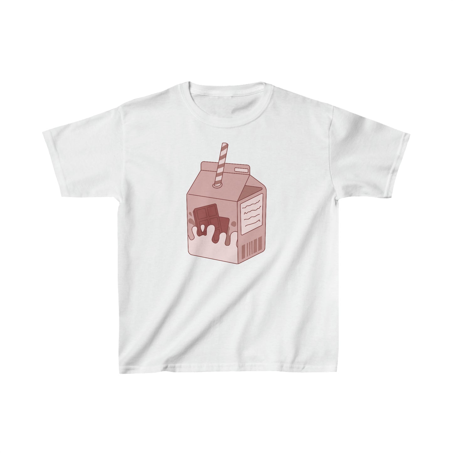 CHOCOLATE MILK CARTON Kids Heavy Cotton  T-SHIRT | Chocolate | Milk