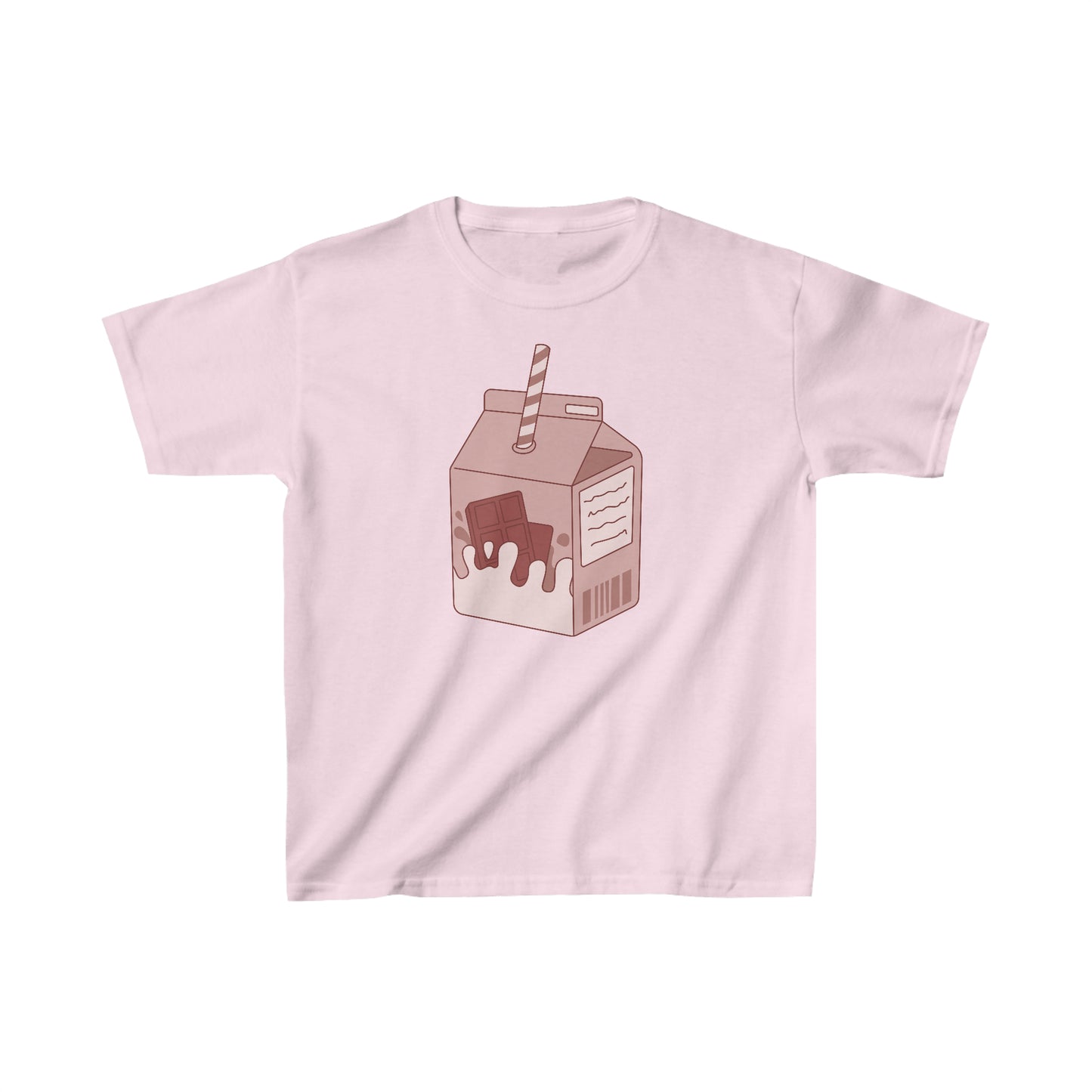 CHOCOLATE MILK CARTON Kids Heavy Cotton  T-SHIRT | Chocolate | Milk