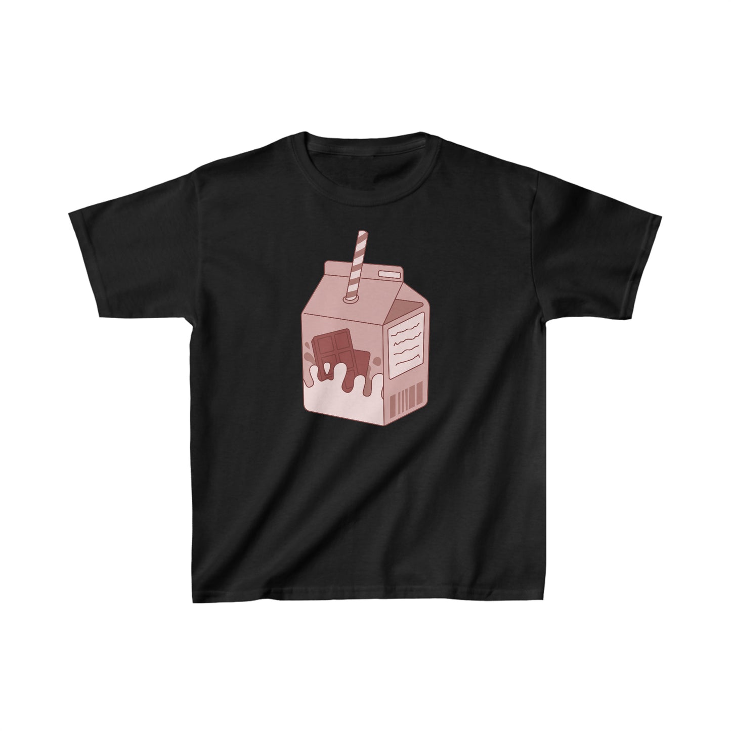 CHOCOLATE MILK CARTON Kids Heavy Cotton  T-SHIRT | Chocolate | Milk