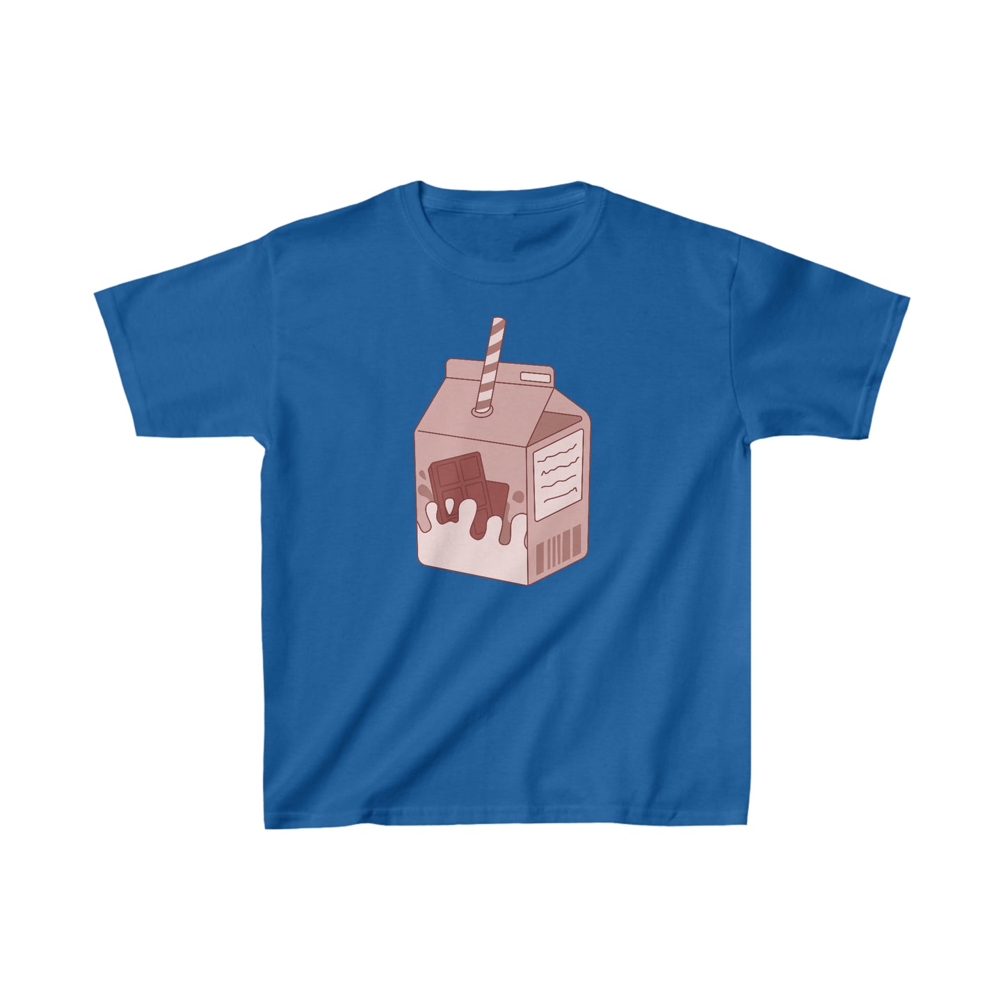 CHOCOLATE MILK CARTON Kids Heavy Cotton  T-SHIRT | Chocolate | Milk