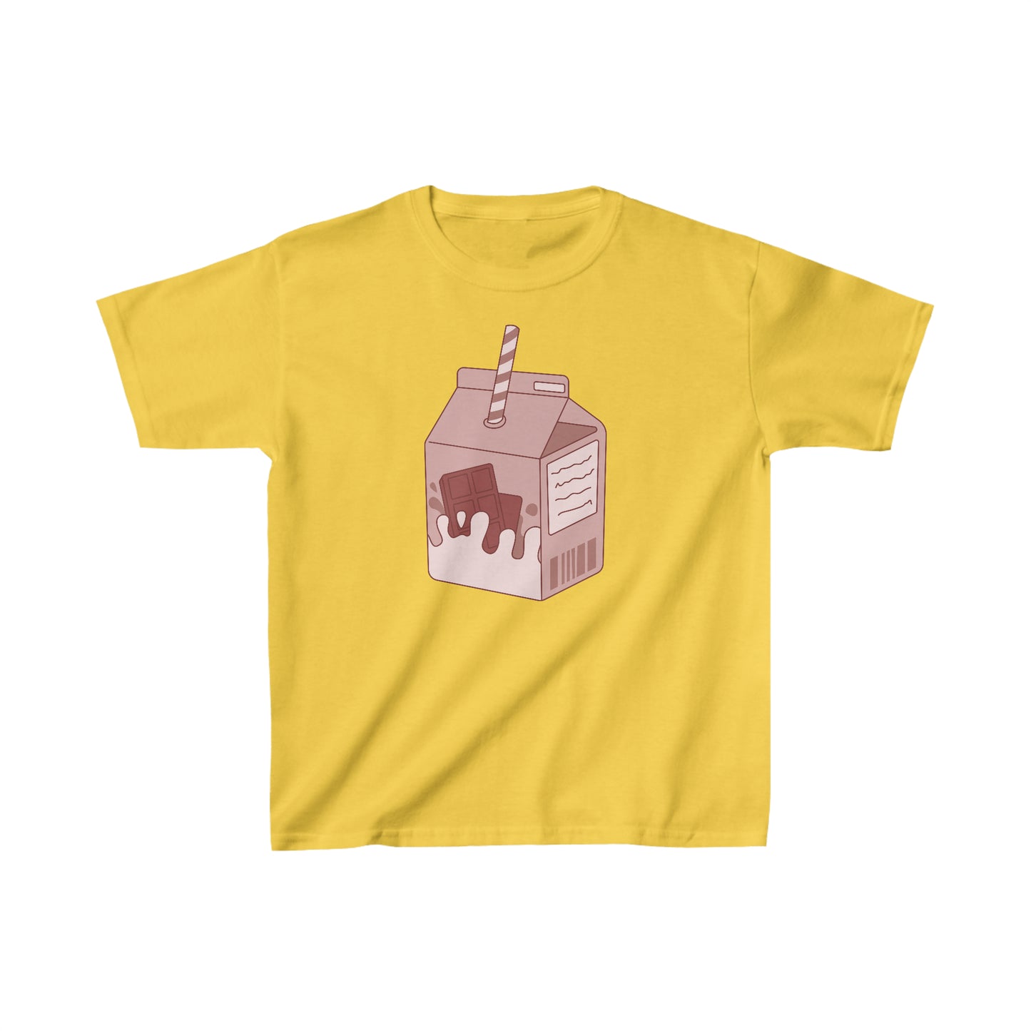 CHOCOLATE MILK CARTON Kids Heavy Cotton  T-SHIRT | Chocolate | Milk