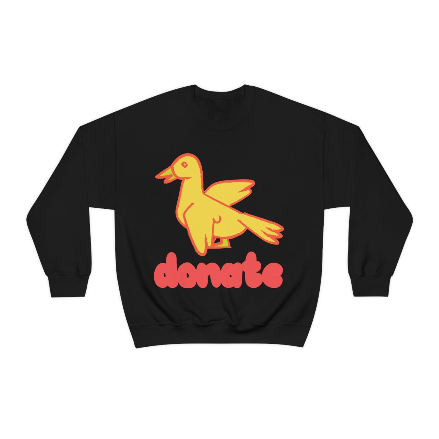 DONATE YELLOW BIRD Unisex Heavy Blend™ Crewneck Sweatshirt | UNHR Donation for a cause