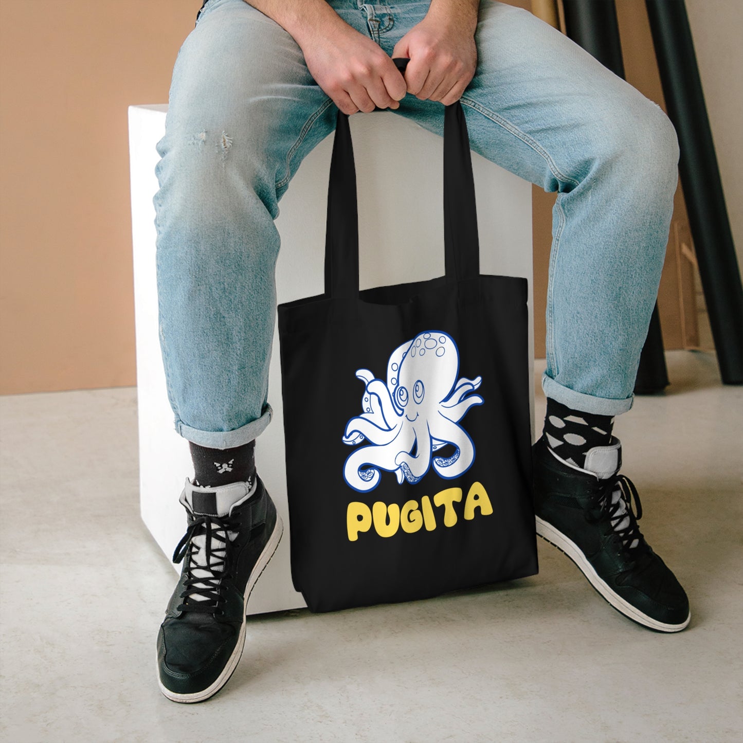 PUGITA Cotton Tote Bag | Octopus | Filipino | Tagalog