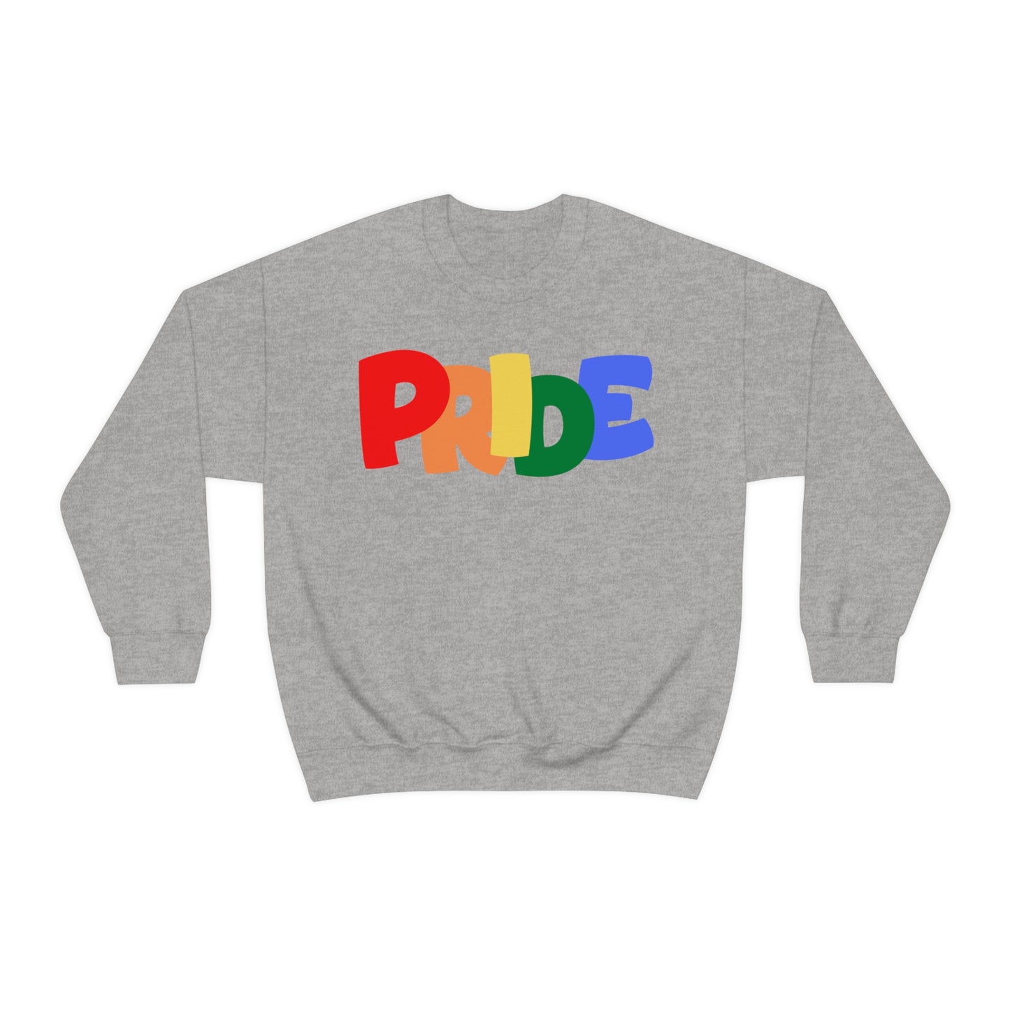 PRIDE  Unisex Heavy Blend™ Crewneck Sweatshirt | Pride Month | LGBTQ | Lesbian Gay Bisexual Transgender Queer | Love | Celebrate