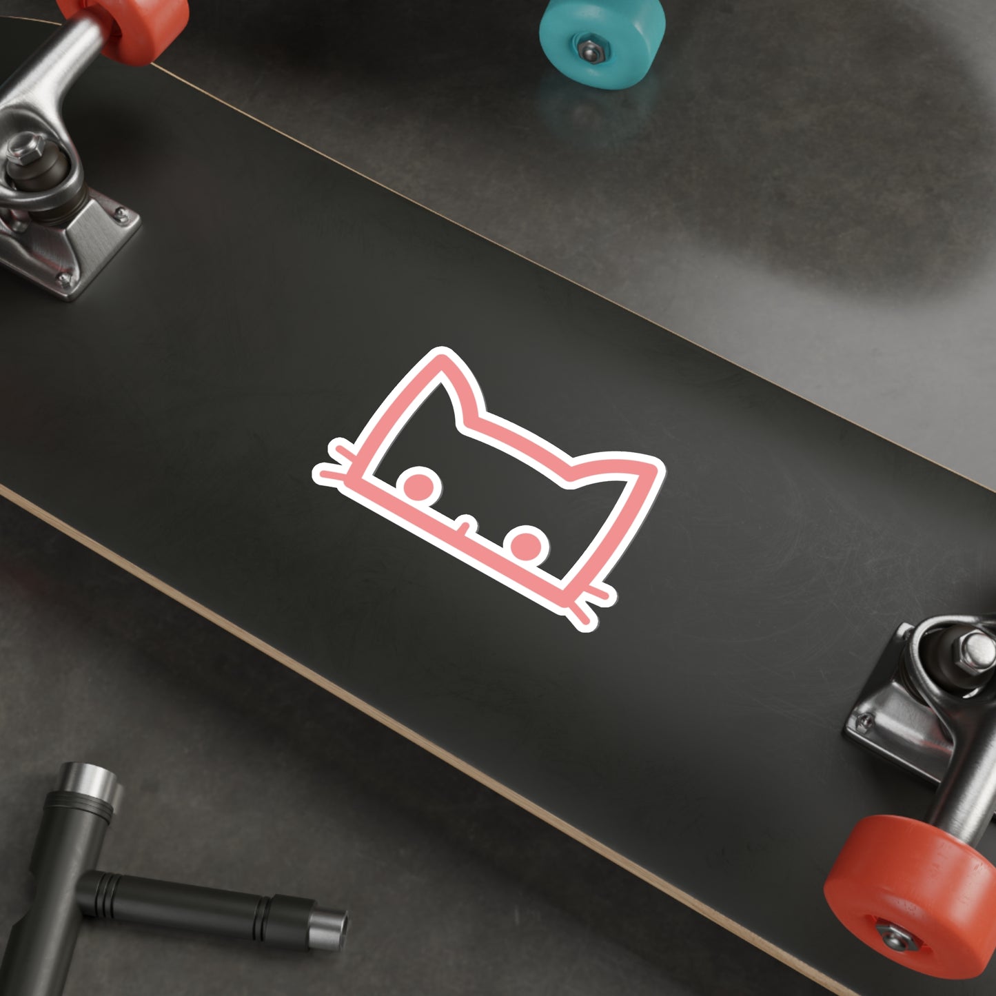 Pink Cat-Die-Cut Stickers | Laptop | Car | Skateboard | Luggage | Phone | Waterproof