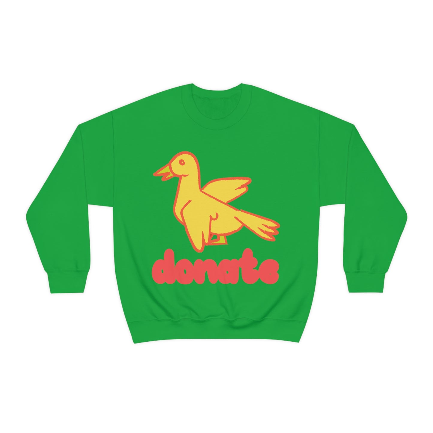 DONATE YELLOW BIRD Unisex Heavy Blend™ Crewneck Sweatshirt | UNHR Donation for a cause