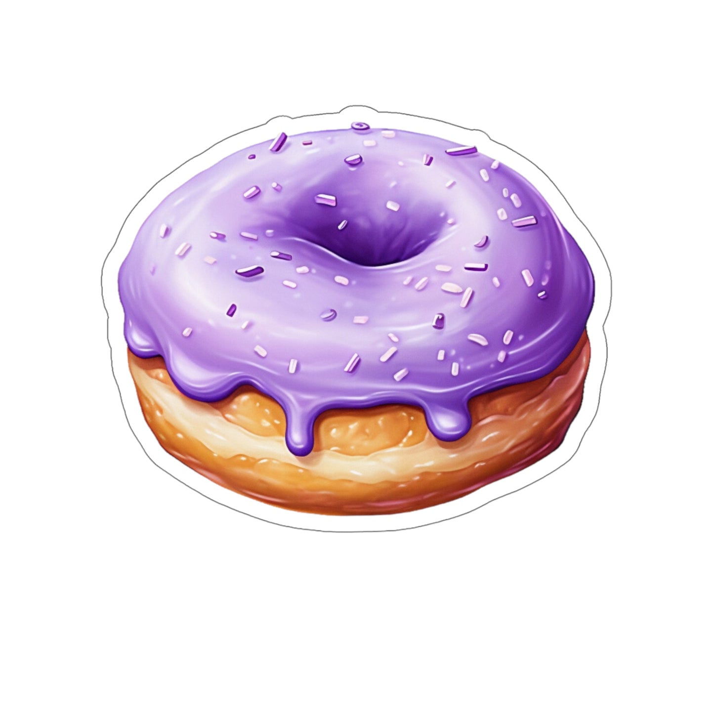 UBE DONUT Die-Cut Stickers | Filipino | Dessert | Purple Yam | Philippines