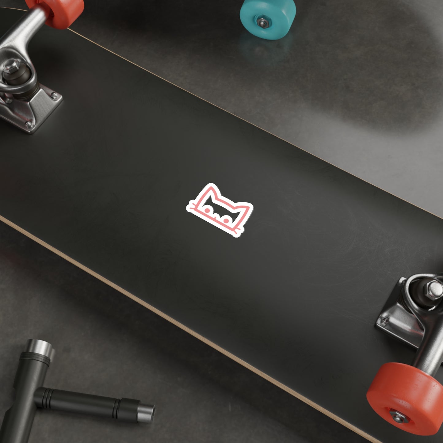 Pink Cat-Die-Cut Stickers | Laptop | Car | Skateboard | Luggage | Phone | Waterproof