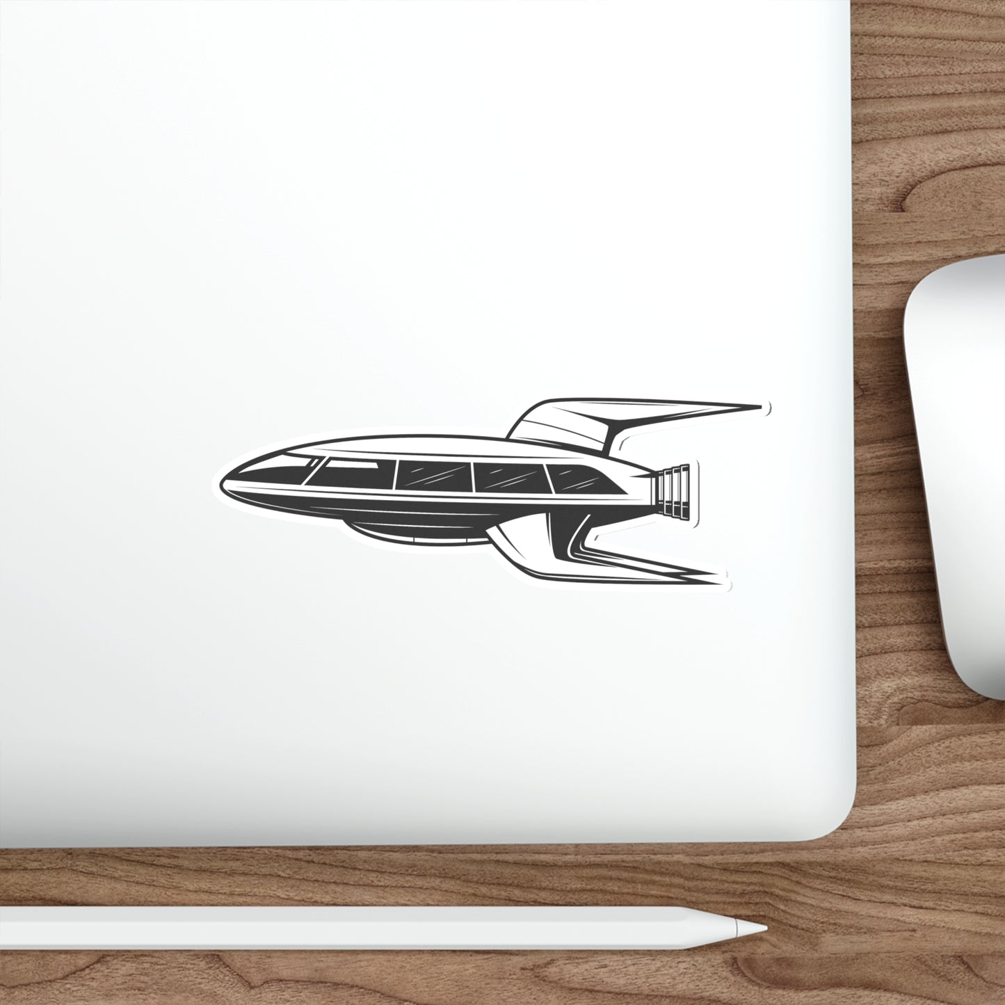 SPACE SHUTTLE Die-Cut Stickers Space Ship Sticker Space Travel Sci-fi SkateBoard Bike Car Laptop Cell Phone Water Bottle