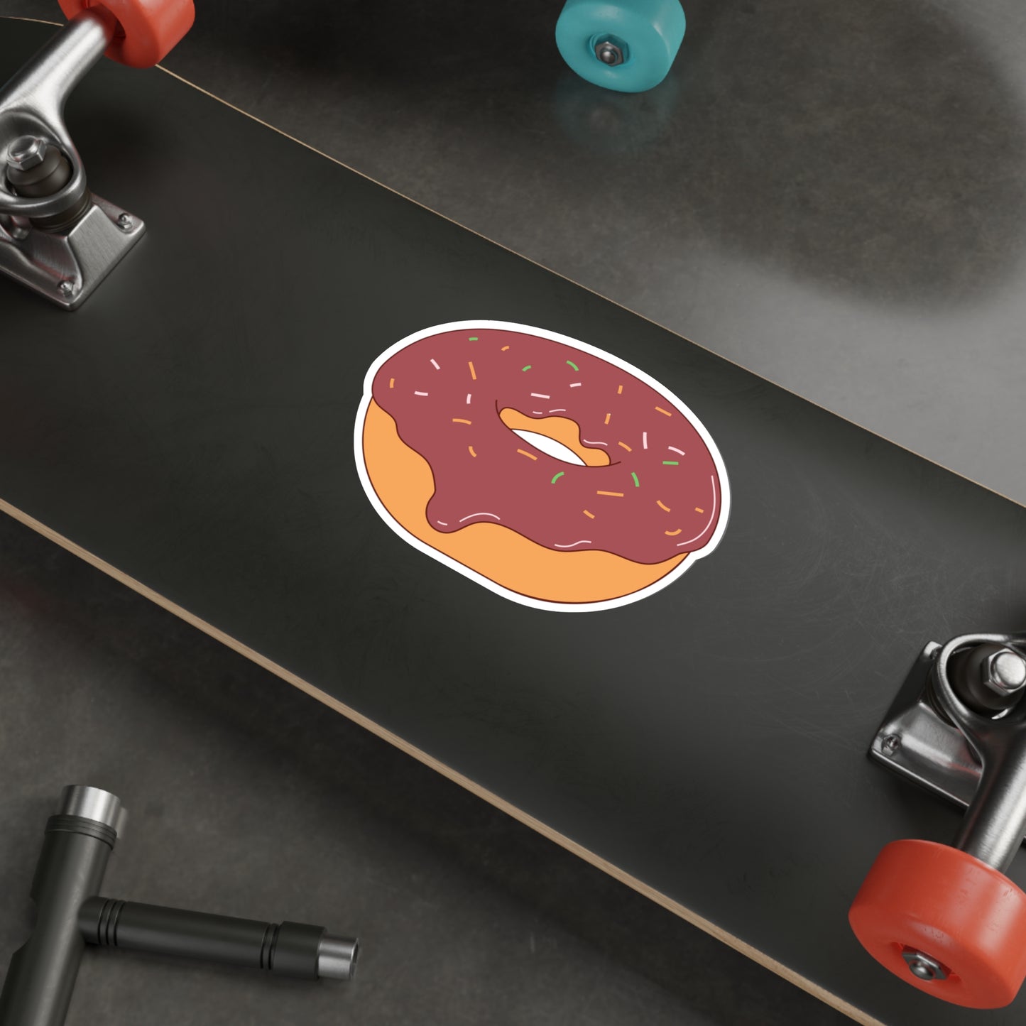 DONUT Die-Cut Stickers Laptop Car Skateboard Luggage Hydroflask Phone waterproof lunchbox stickers