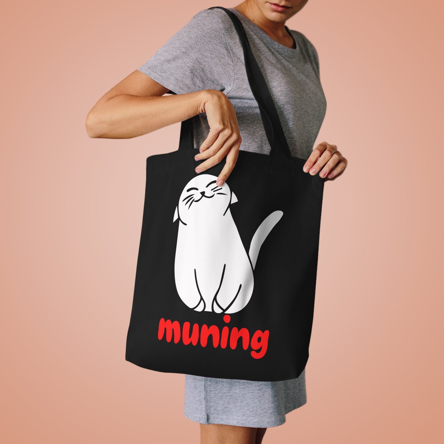 MUNING -- Cotton Tote Bag | Cats | Cat lover | Filipino | Tagalog