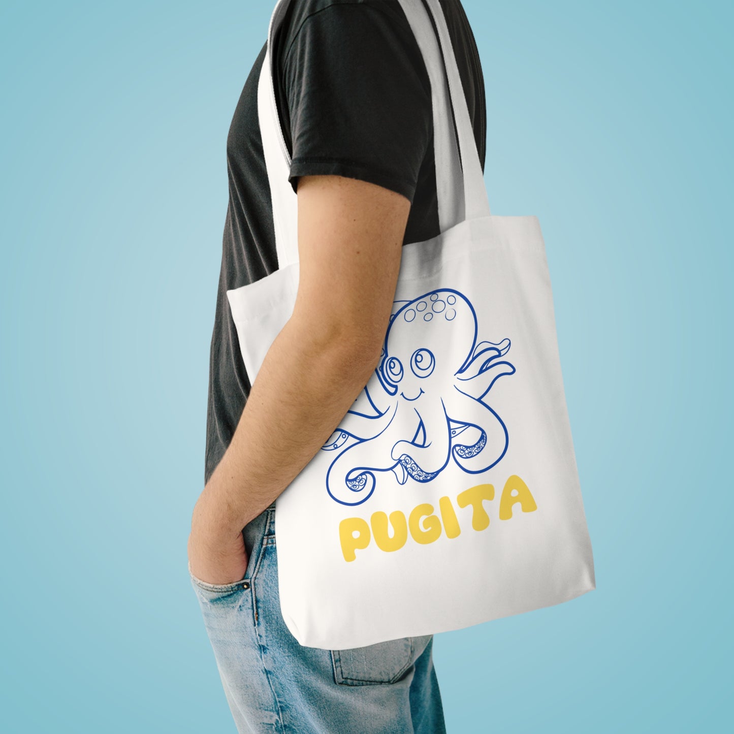 PUGITA Cotton Tote Bag | Octopus | Filipino | Tagalog