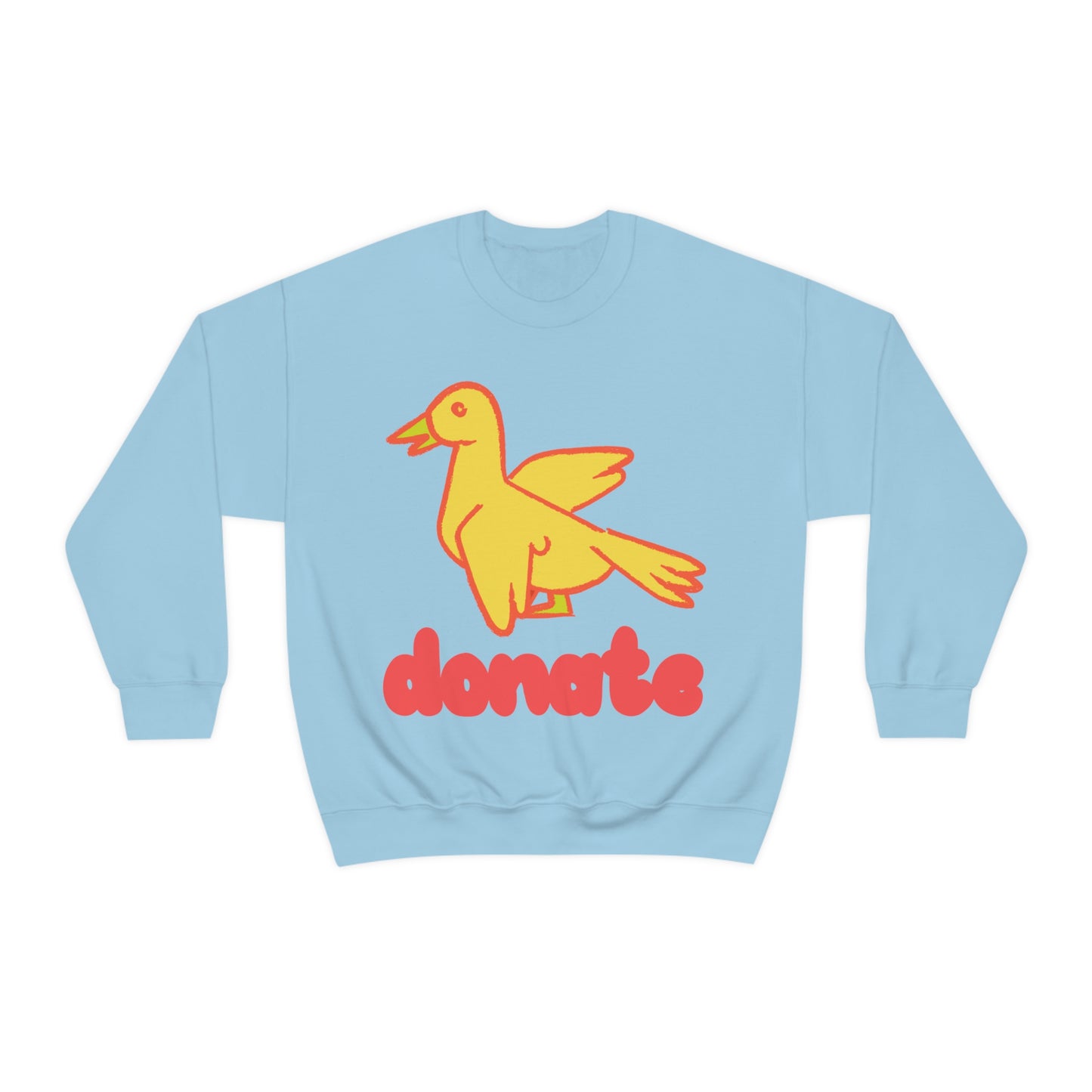 DONATE YELLOW BIRD Unisex Heavy Blend™ Crewneck Sweatshirt | UNHR Donation for a cause