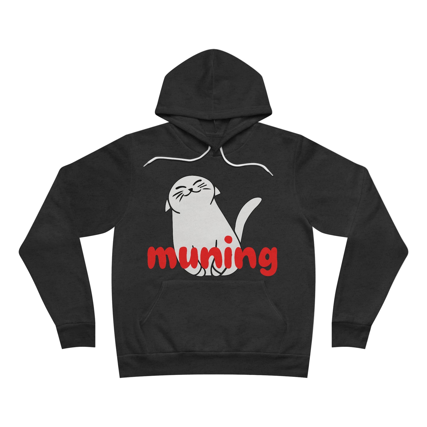 MUNING --  Unisex Sponge Fleece Pullover Hoodie | Cat | Filipino | Tagalog | Cat Lover | Cat Hoodie