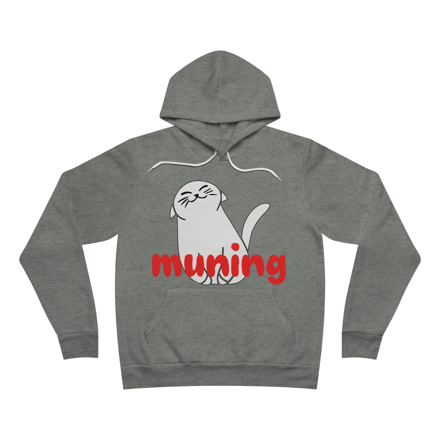 MUNING --  Unisex Sponge Fleece Pullover Hoodie | Cat | Filipino | Tagalog | Cat Lover | Cat Hoodie