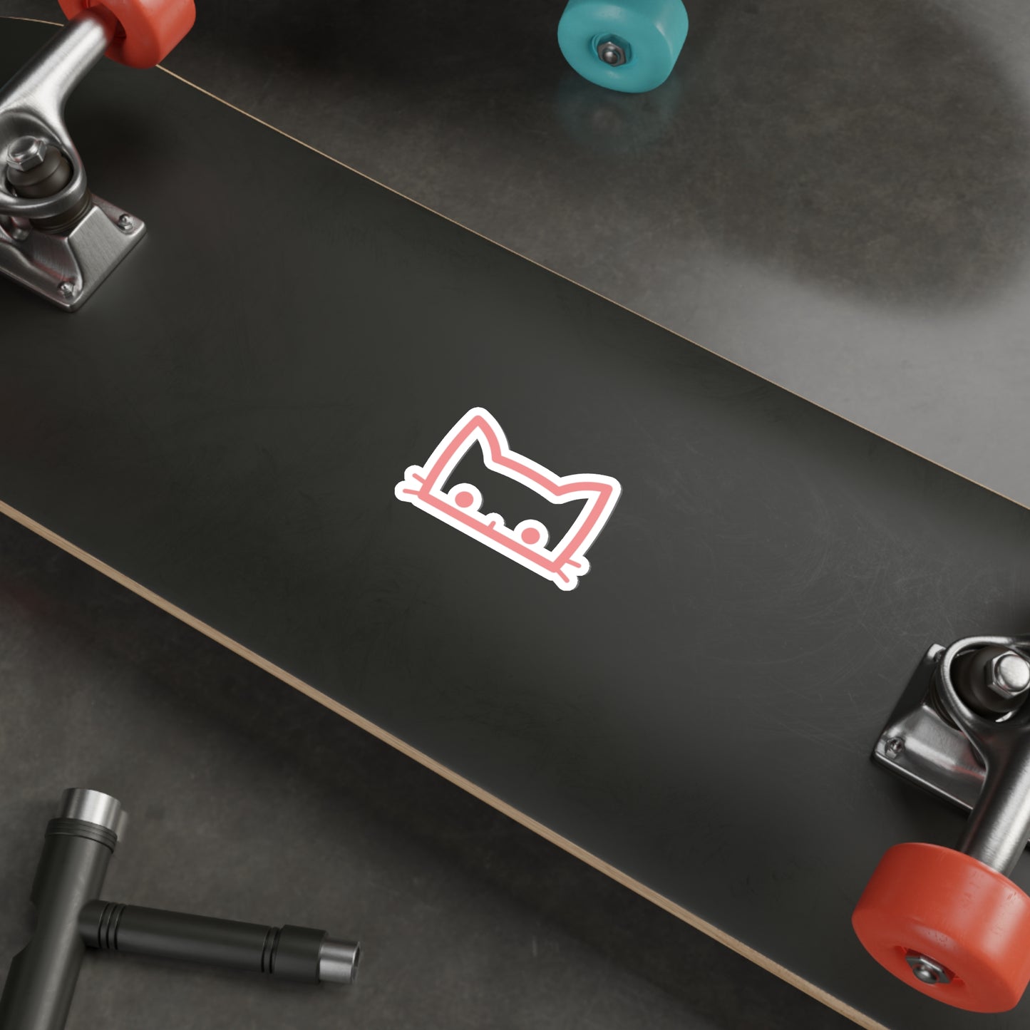 Pink Cat-Die-Cut Stickers | Laptop | Car | Skateboard | Luggage | Phone | Waterproof