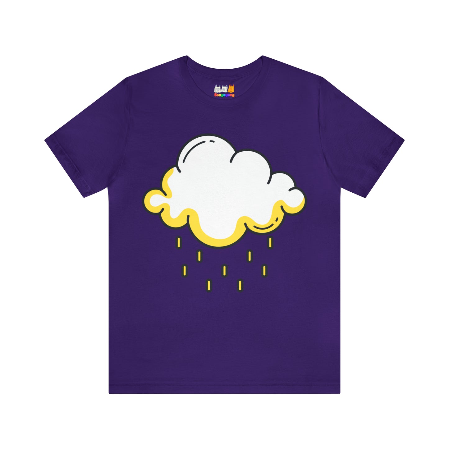 RAIN DROPS Unisex Jersey Short Sleeve T-Shirt | Clouds | Rain | Whimsical | Funny | Weather