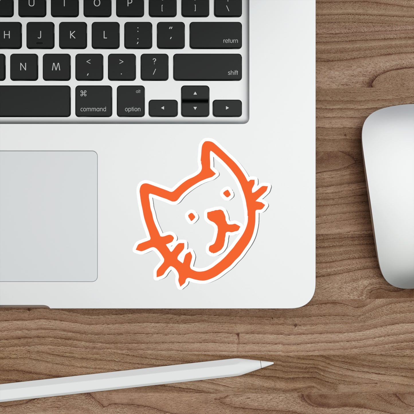 CAT ORANGE -- Die-Cut Stickers Vinyl Stickers Laptop Car Skateboard Luggage Hydroflasks Phone waterproof