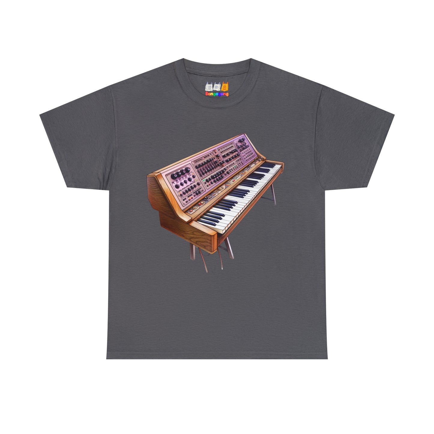 Polyphonic Synthesizer Unisex Heavy Cotton T-Shirt | Electronic Music | Beat Making | Hip Hop | Music Production