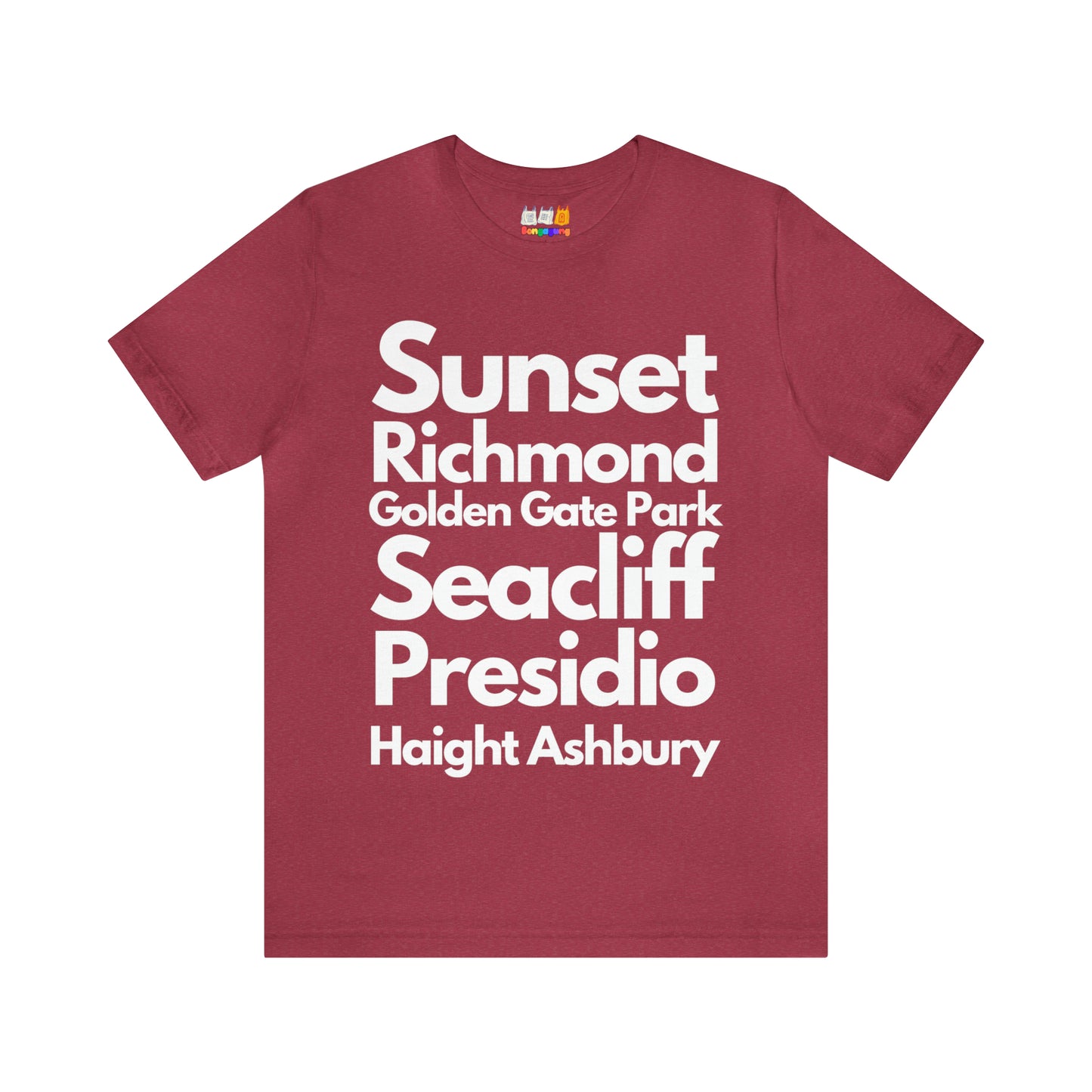 SAN FRANCISCO SUNSET Unisex Jersey Short Sleeve T-SHIRT | San Francisco | Bay Area | California