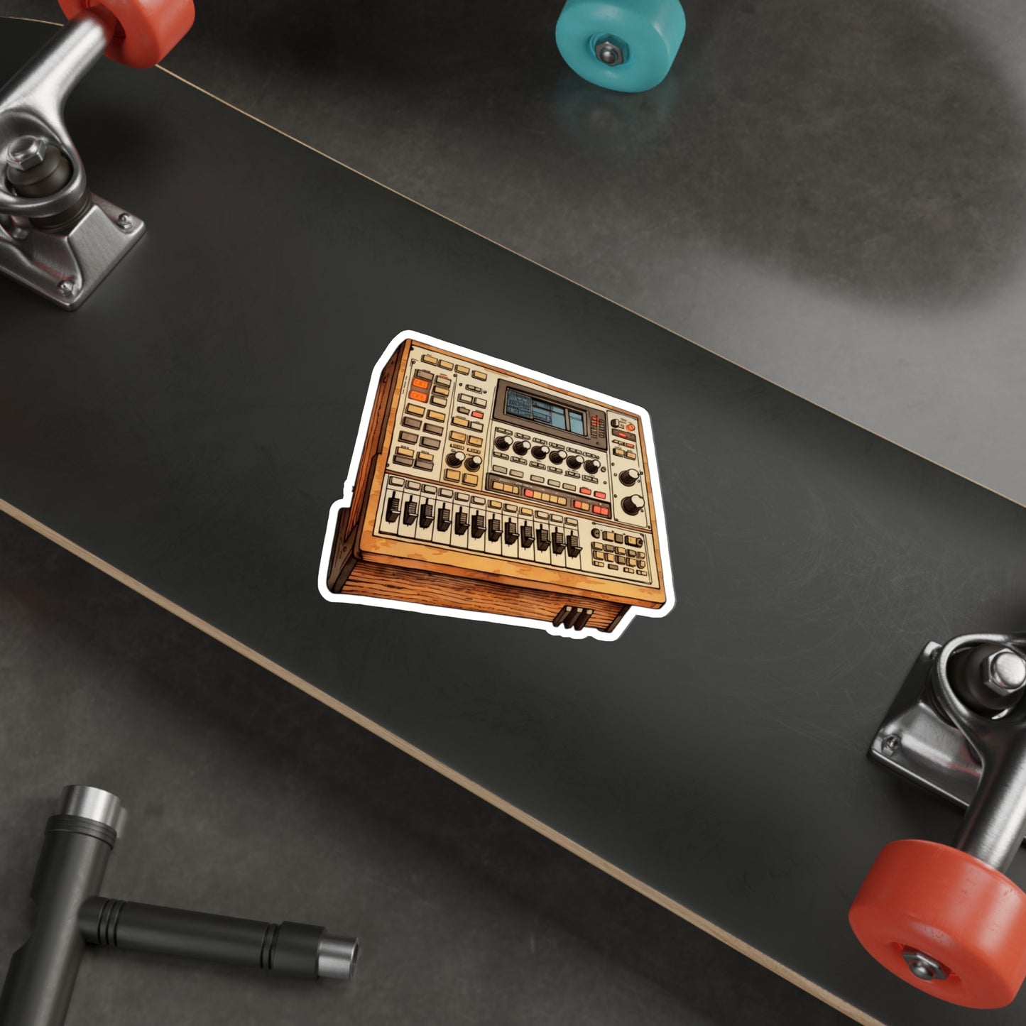 Drum Machine Die-Cut Stickers | Electronic Music | Beat Making | Hip Hop | Music Production