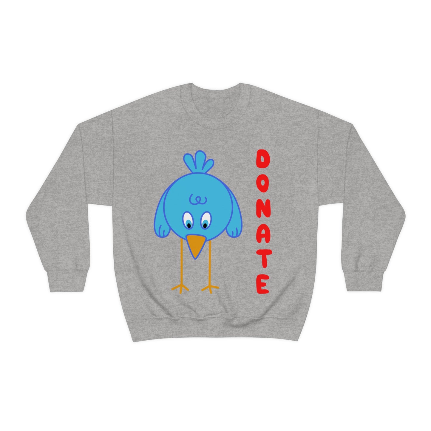 DONATE BLUE BIRD Unisex Heavy Blend™ Crewneck Sweatshirt | UNHR Donation for a cause