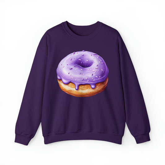 UBE DONUT Unisex Heavy Blend Crewneck Sweatshirt | Filipino | Dessert | Purple Yam | Philippines